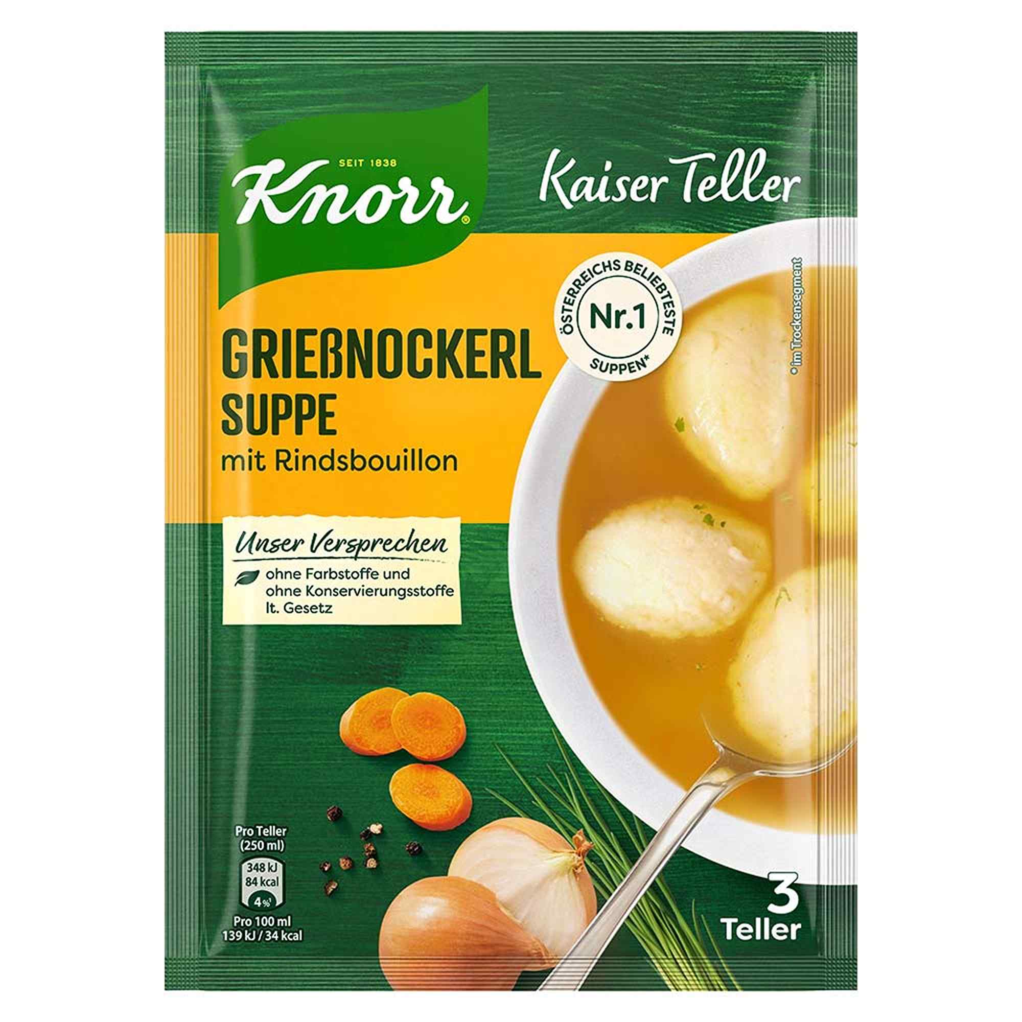 Buy Knorr Kaiserteller semolina dumpling soup - 62g online