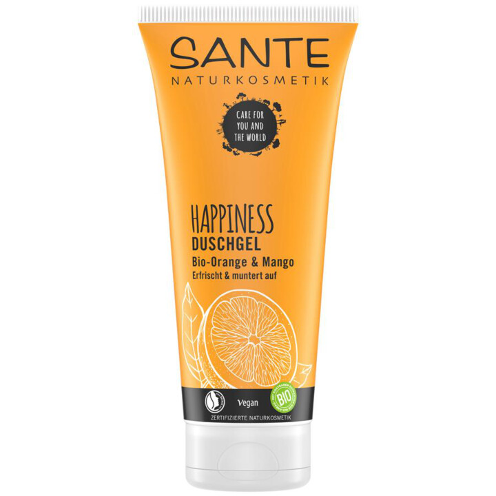 drying Sante 200ml aloe out acid protects gel - the Organic against - of cosmetics almond skin shower -base balance natural soothes - balance healthy
