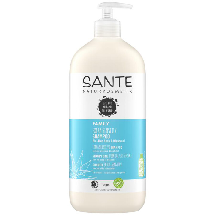 of Sensitive Sante Sensitv drying Protects against Extra Extra 950ml Natural Aloe Cosmetics - out Mild Shampoo - For Bio Scalp - Cleaning