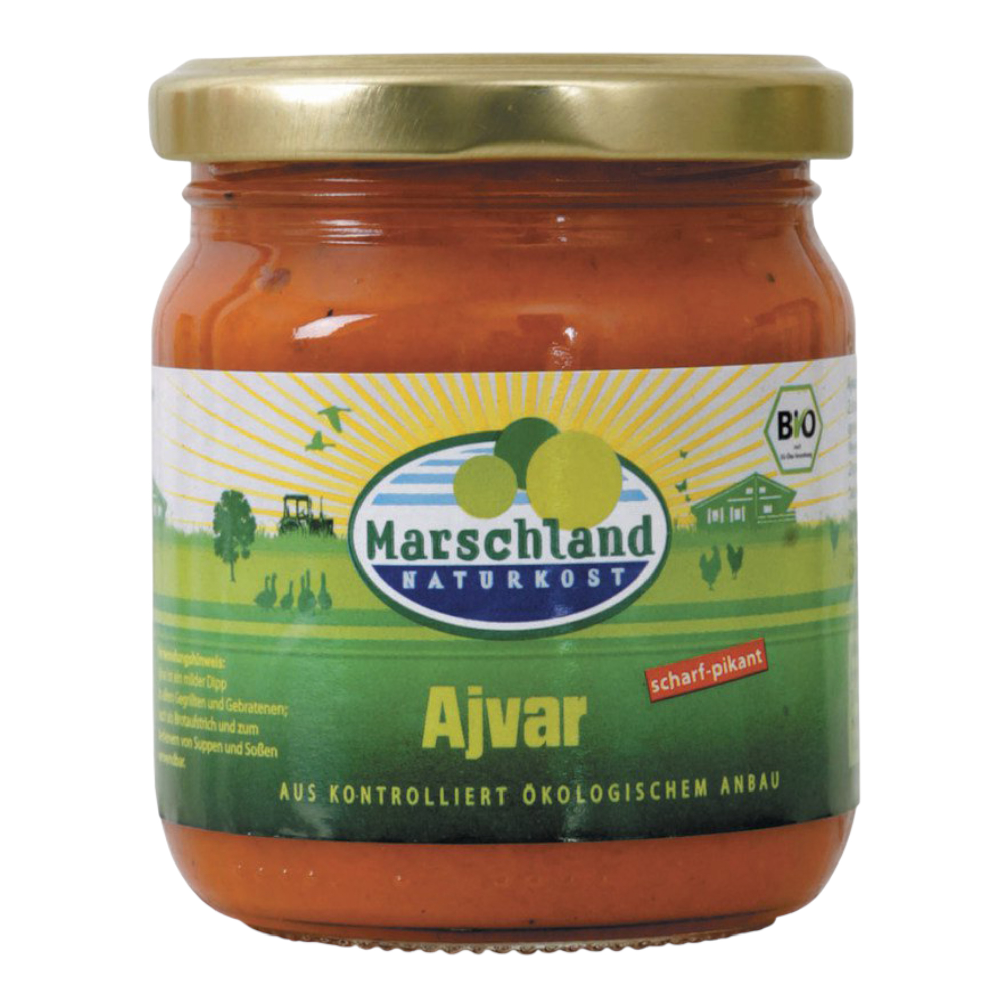 Bio Ajvar scharf-pikant 200g - 6er Vorteilspack von Marschland online ...