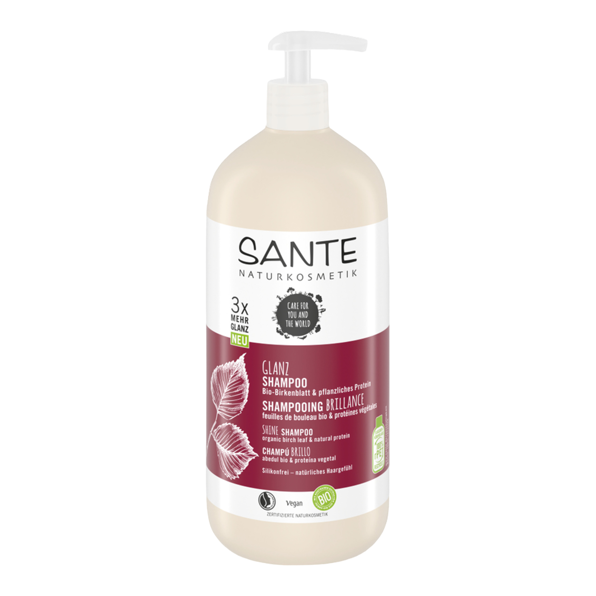 500ml shampoo Organic from Sante shine Cosmetics Natural