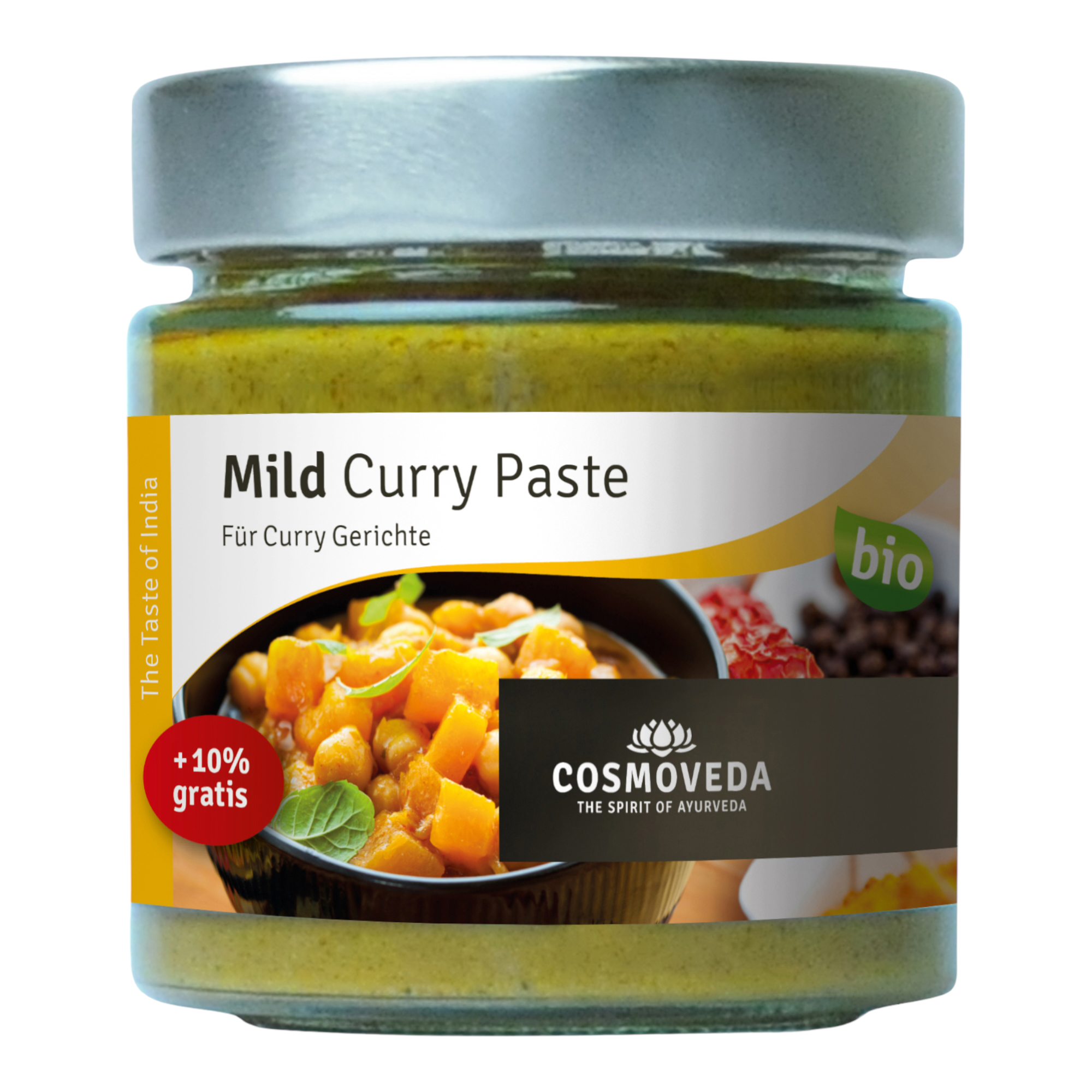 Bio Mild Curry Paste 175g - 6er Vorteilspack von Cosmoveda online kaufen