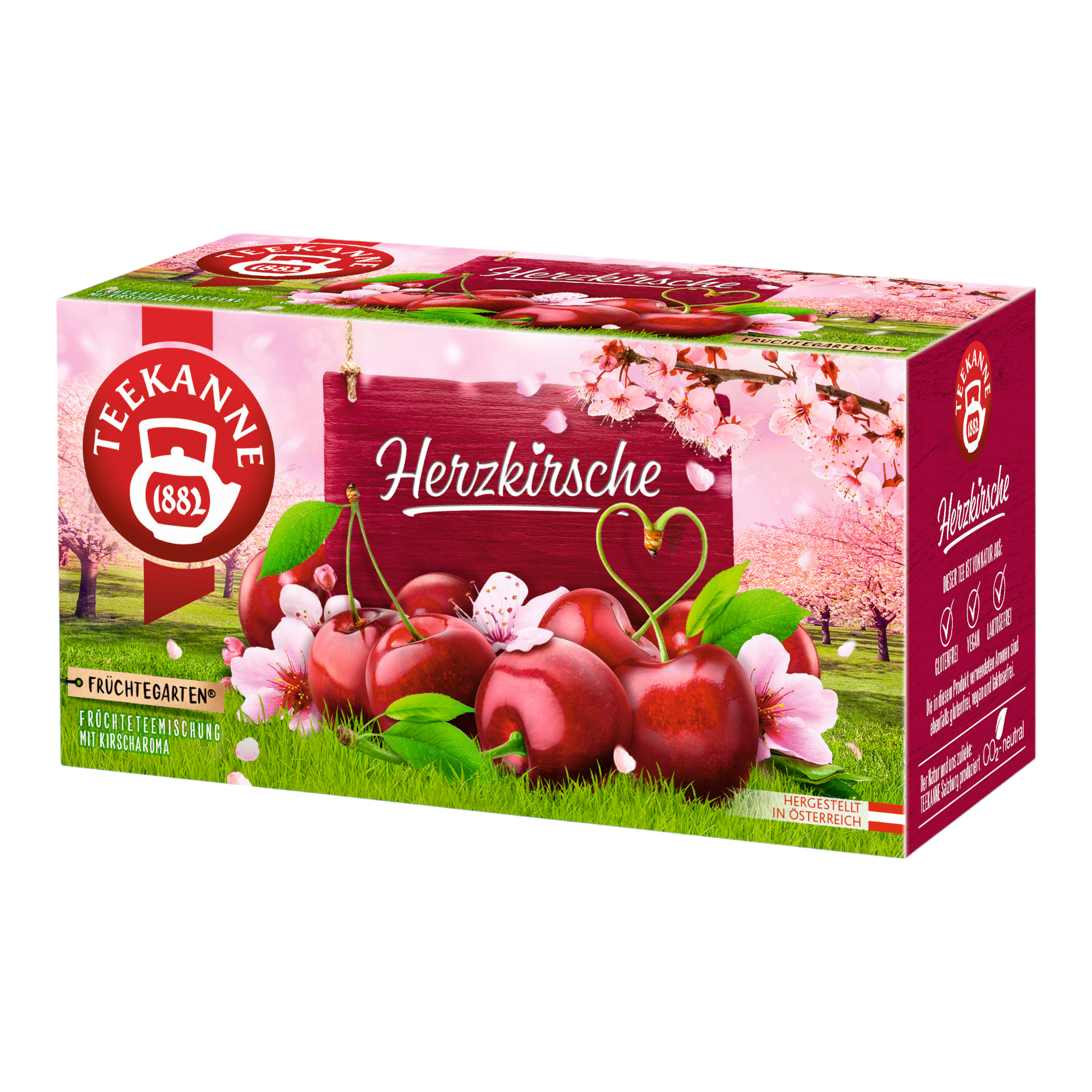 20 heart Fruits of cherry Teekanne tea bags garden