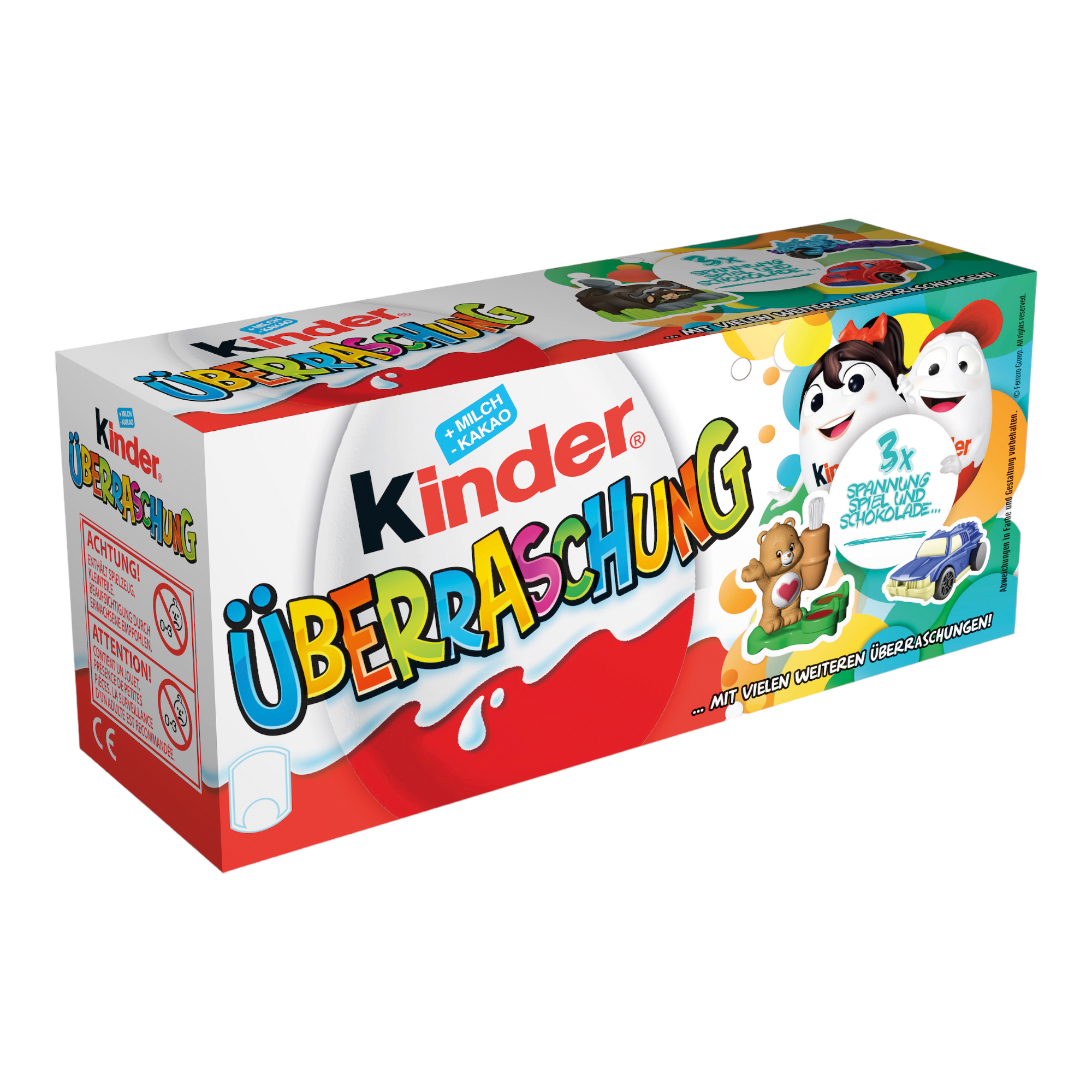 Kinder Surprise 3-pack, Worldwide delivery