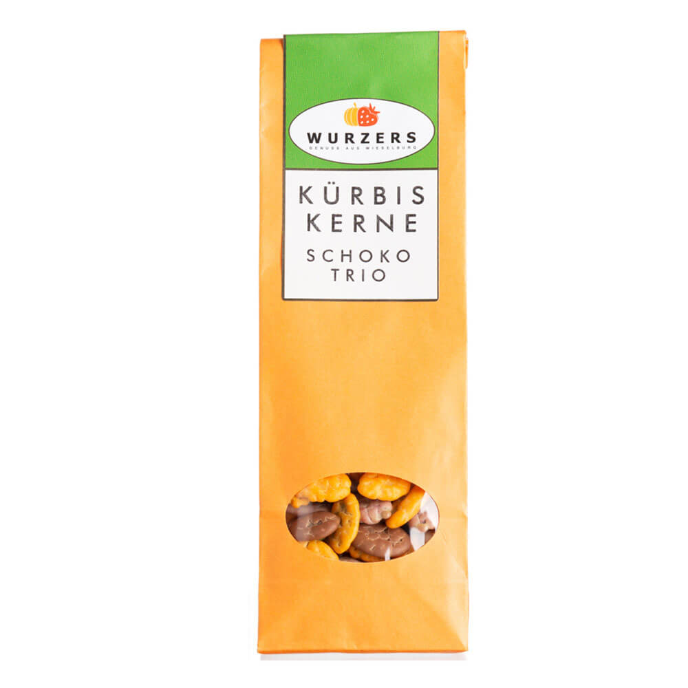 Wurzers Kürbiskerne Schoko Trio 80g online kaufen